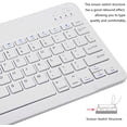 thumbnail image 4 of XIHAMA Ultra Slim Bluetooth Keyboard Portable Mini Wireless Keyboard Rechargeable for Apple iPad iPhone Samsung Tablet Cell Phone Smartphone iOS Android Windows, 4 of 7