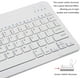 thumbnail image 4 of Teclado Bluetooth ultradelgado Mini teclado inalámbrico portátil recargable para Apple iPad iPhone Samsung Tablet Teléfono Smartphone iOS Android Windows (10 pulgadas blanco), 4 of 5