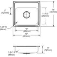 thumbnail image 2 of Elkay LRAD191850OS4 Single Bowl Sink, 2 of 7