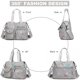 thumbnail image 2 of Bolso de trabajo YouUo para mujer, de nailon, con asa superior, gris, 2 of 6