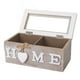 thumbnail image 2 of Caja de madera para guardar té, joyero o sobres de café instantáneo. 2 cuadrícula, 2 of 8