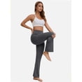 thumbnail image 5 of High Waisted Seamless Flare Leg Bootcut Yoga Pants for Women with Pockets Athletic Casual Use, 5 of 5