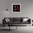 thumbnail image 3 of Maki 20x20 White Modern Wood Framed Wall Art Titled - Iron Man I, 3 of 6