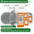 thumbnail image 2 of Cubierta del panel del interruptor de elevación de la ventana para Land Rover Range Rover Vogue 2013-2017 Naranja, 2 of 6