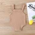 thumbnail image 5 of uublik Girls Romper Printed Baby Girl Summer Style Romper Bag Fart Clothes Coffee 6-9 Months, 5 of 5