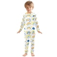 thumbnail image 3 of Rainbows Pattern Cotton Pajamas 2 Piece Set Sleepwear Soft and Comfortable Homewear Nightwear, 3 of 7