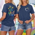 thumbnail image 2 of CHENge Autism Awareness Shirt Womens Autistic Support Tshirt Acceptance Inspirational Mom Short Sleeve Tops, 2 of 4