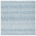 thumbnail image 6 of SAFAVIEH Courtyard Altan Geometric Indoor/Outdoor Runner Rug, Ivory/Navy, 2'3" x 10', 6 of 8