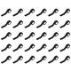 thumbnail image 1 of Cinta de agarre desechable para tatuaje accesorios auxiliares transpirables color negro 30 Uds., 1 of 5