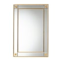thumbnail image 2 of Baxton Studio Iara Modern Glam and Luxe Antique Goldleaf Finished Wood Accent Wall Mirror, 2 of 5