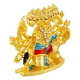 thumbnail image 4 of Panchmukhi Hanuman Idol 5 Faced Bajrang Bali Murti (B-181) Color Metal Statue for Home Décor Car Dashboard Mandir Showpiece, 4 of 5
