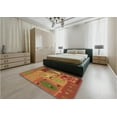thumbnail image 4 of Ahgly Company Indoor Rectangle Patterned Lava Red Area Rugs, 4' x 6', 4 of 6