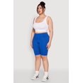 thumbnail image 3 of Womens Plus Size High Waisted Bike Shorts, 3 of 5
