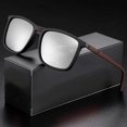 thumbnail image 1 of Typpkmm Classic Square Men'S Sunglasses Comfortable Lightweight Frame Glasses Ideal for Travel Photography Gifts Black, 1 of 7