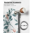 thumbnail image 6 of nqOlkjepod Outdoor Curtains for Patio Waterproof, Teal Green Botanical Outdoor Privacy Panels Grommet, Pink Spring Floral Country Blackout Outside Curtains for Porch/Cabana/Pergola 54"x84", 1 Panel, 6 of 8