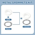thumbnail image 3 of Uxcell 110 Pcs Ojetes con Arandelas 3/8" Kit de Grommets Blanco, 3 of 7