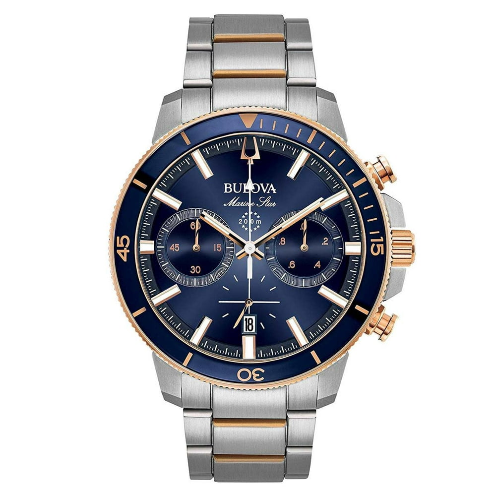 Bulova - Bulova Men's Marine Star Chronograph Two-Tone Watch 98B301