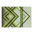 thumbnail image 1 of Abstract Cutting Board, Geometric Diamond Shape Bands in Various Shades Illustration, Decorative Tempered Glass Cutting and Serving Board, Small Size, Lime Green Army Green, by Ambesonne, 1 of 1
