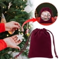 thumbnail image 2 of Summercome Mini Gift Bags, Velvet Drawstring Bags for Christmas Wedding Gift Bags Velvet Cloth Jewelry Pouches (2.75” x 3.54” , Red), 2 of 8