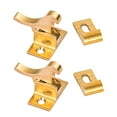 thumbnail image 4 of MERRYHAPY 2Pcs Extra Safety Window Locks Golden Copper Security Enhancement Indoor and Outdoor Window Security, 4 of 7