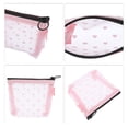 thumbnail image 3 of 1 Pc Bolsa de Cosméticos Portátil para Mujeres para Vacaciones, Viajes de Negocios, Gimnasio, Malla de Nylon Rosa-S, 3 of 4