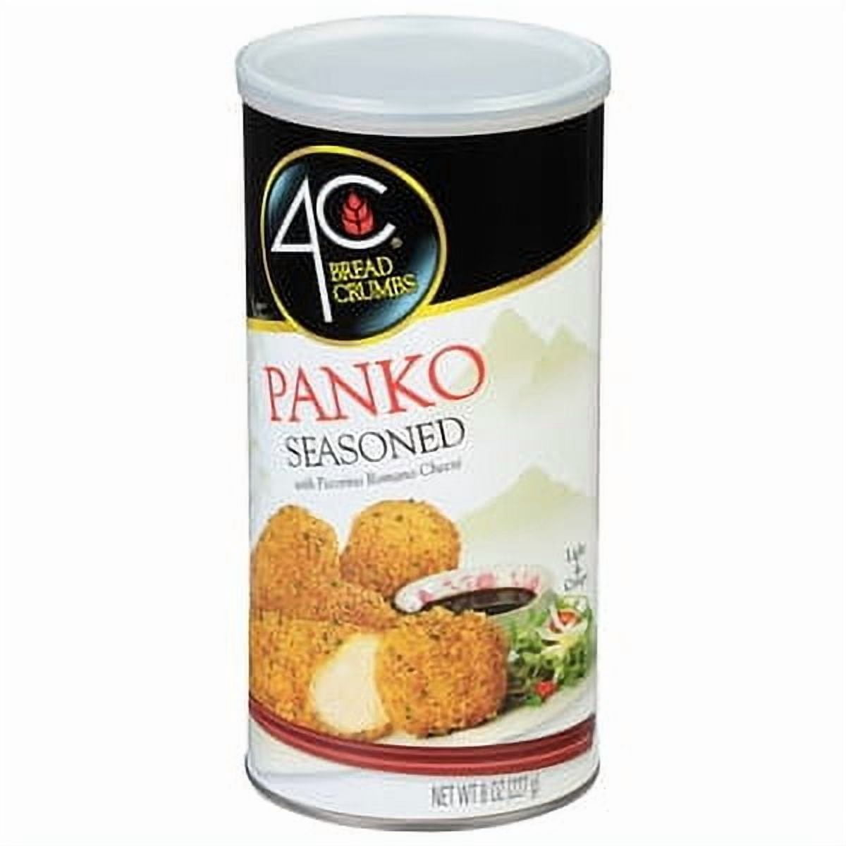 (6 pack) 4C Japanese Style Seasoned Panko Bread Crumbs 8 oz. Canister