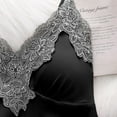 thumbnail image 5 of Gibobby traviesa Lencería Sexy Conjunto de pijama con , ropa de dormir, pijama Sexy de encaje de satén sedoso para mujer, conjunto de 5 uds,(Negro, L), 5 of 5