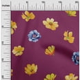 thumbnail image 1 of oneOone Cotton Cambric Fabric Flower Watercolor Fabric Prints By Yard 56 Inch Wide, 1 of 4