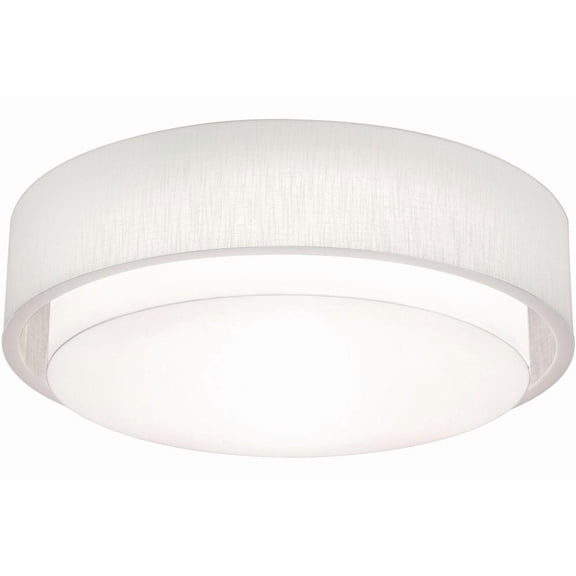 SAF3244MB-LW AFX Sanibel - Drum Flush Mount In Modern Style-8.5 Inches Tall and 32 Inches Wide-Linen White Finish-Incandescent Lamping Type