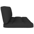 thumbnail image 4 of vidaXL Pallet Cushions 2 pcs Black Fabric, 4 of 5