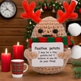 thumbnail image 5 of Peniguingy Christmas Crochet Potato, Positive Crochet Animals with Message, Handmade Gifts with Antlers and Plaid Scarf, Funny Xmas Decorations (Christmas Potato), 5 of 6