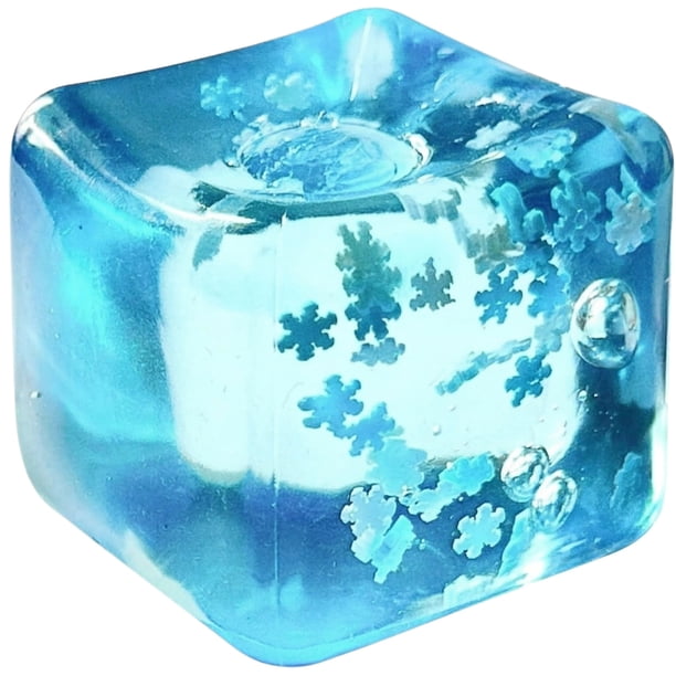 Moonsky cubo de agua refrescante tipo hielo, juguete suave para apretar y estirar, sensación fresca al tacto, ideal para calor o ansiedad, 1 pieza