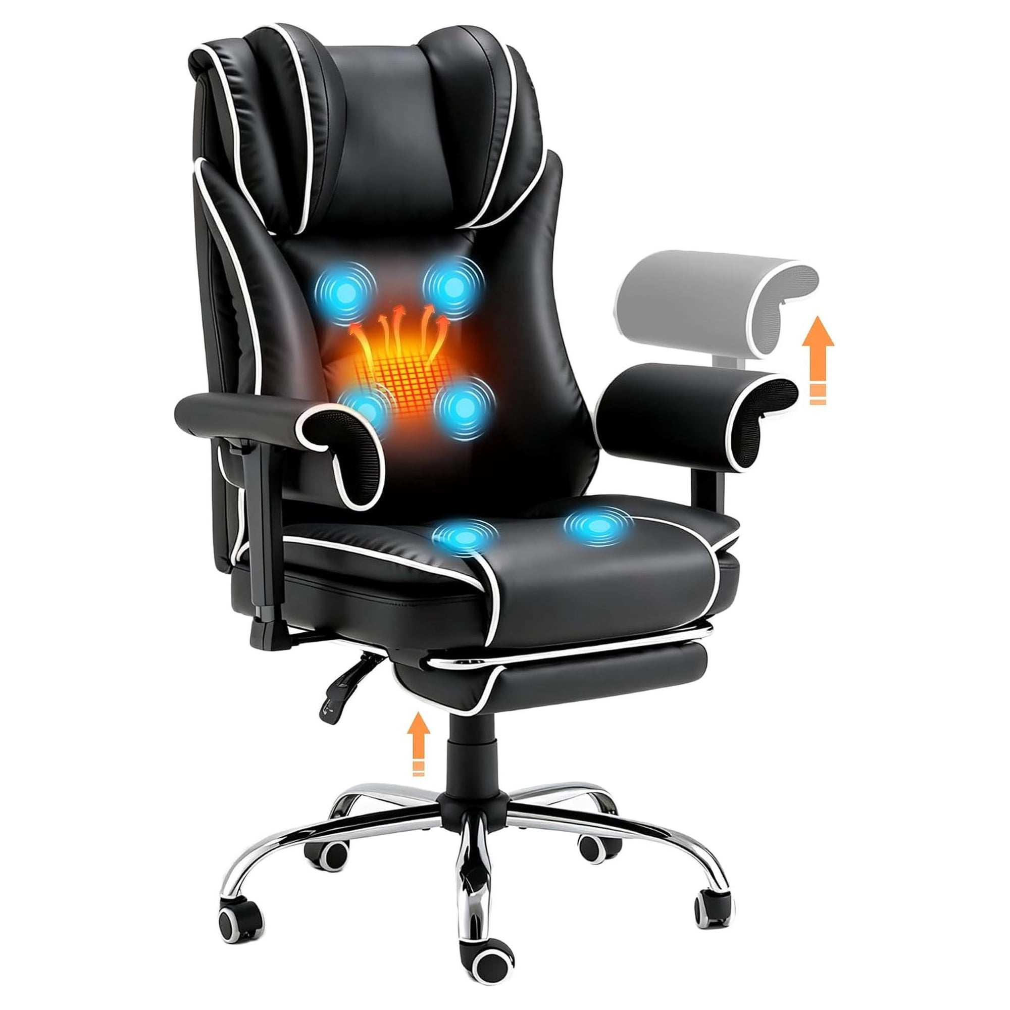 ergonomic heated massage office chair product