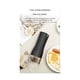 thumbnail image 1 of Juego de molinillo de sal y pimienta automático eléctrico de 140 ml, molinillo de nueces y granos de grosor ajustable, color negro, 1 of 5