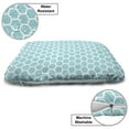thumbnail image 3 of Abstract Geometric Pet Bed, Monochrome Pattern of Symmetric Aquatic Honeycomb Hexagons Repetition, Resistant Pad for Dogs and Cats Cushion with Removable Cover, 24" x 39", Aqua White, by Ambesonne, 3 of 4