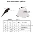 thumbnail image 2 of GFDYREE Bird Elizabeth, Bird Parrot Can Regulate Cone Collar Wing Protective Cover, Prevent Tear-Biting Protective Wound Healing After Surgery(XS, Yellow), 2 of 7