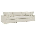 thumbnail image 2 of Modway Commix 3 Piece Down Filled Overstuffed Sectional Sofa Set in Light Beige, 2 of 10