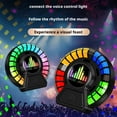 thumbnail image 4 of SharkTRUE Lampe de Ramassage de Son, Lampe Ambiante Rythmique Magnétique RGB, Lumière Led Rythmique Musicale pour Voiture, Kit de Lumière Intérieure RGB Dynamique, Lampe de Parfum RGB Ronde Lumières d'Ambiance Veilleuses pour Voiture, Gaming, m, 4 of 8