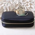 thumbnail image 4 of Large Jewelry Travel Organizer with Full-Grain Scratch-Proof Leather by Case Elegance, 4 of 14