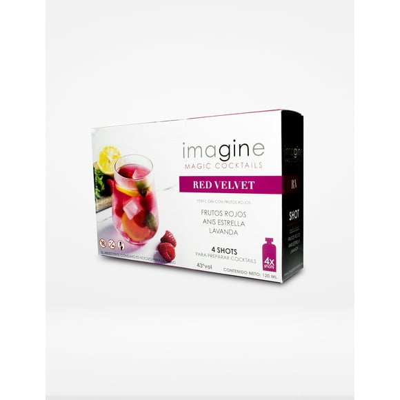 Shots Red Velvet Imagine Magic Cocktails 4 pz 30 ml