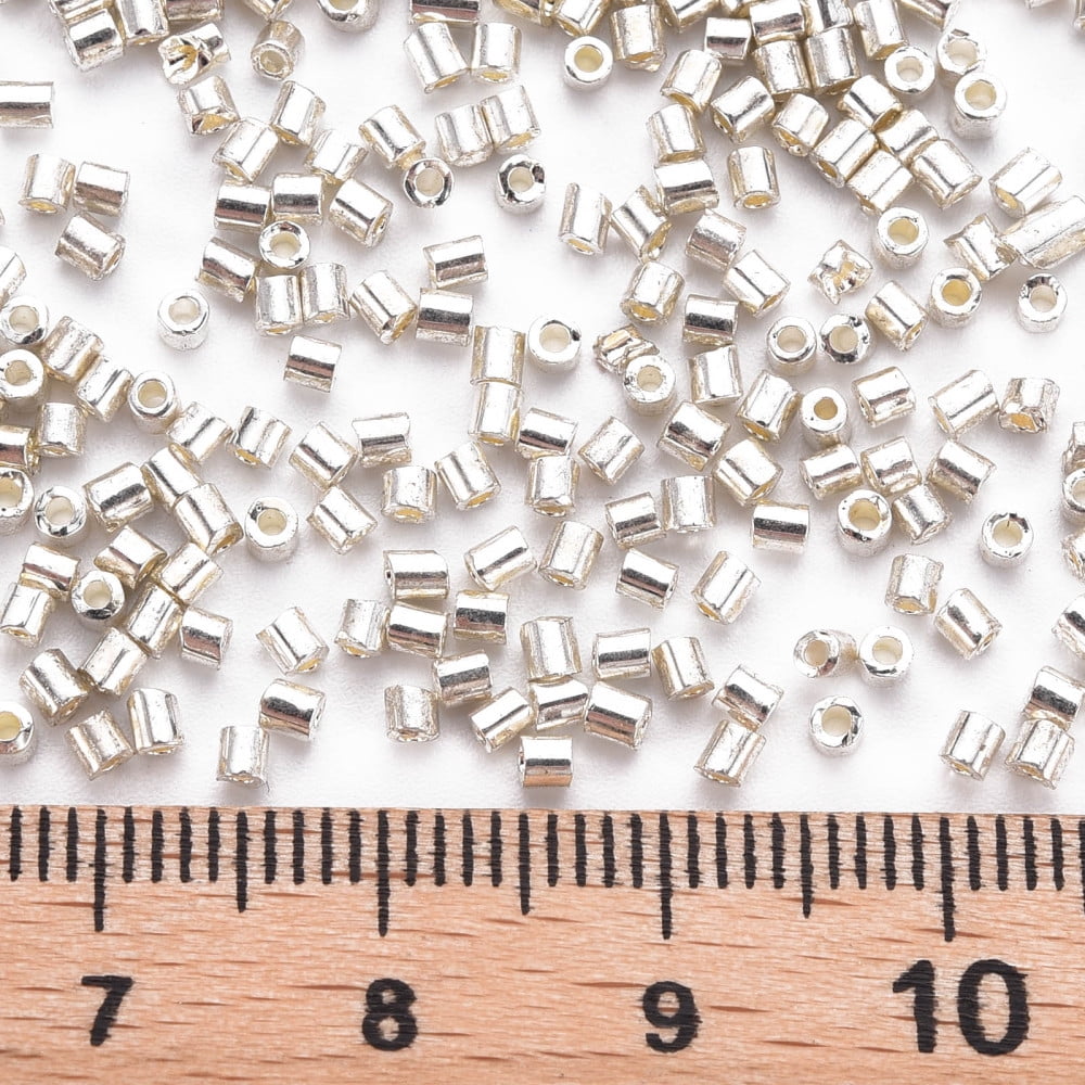 1pound Glass Beads Metallic Colours Cornsilk 2.5~3x2mm Hole: 0.9mm about 15000pcs/pound