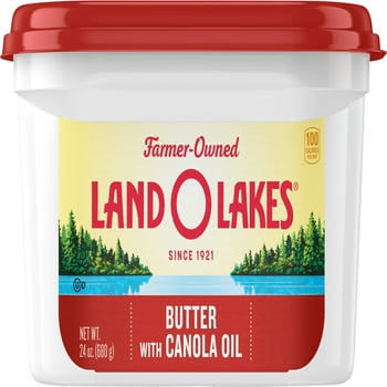 Land O Lakes Butter with Canola Oil, 24 oz Tub