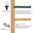 thumbnail image 6 of Shelf Pins, 1/4" L-Shaped Shelf Support Pegs with Black Rubber Sleeve, Cabinet Shelf holder Bracket Pegs for Kitchen, Bookshelves, Furniture, Shelves Silver, 6 of 6