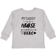 thumbnail image 3 of Inktastic My Daddy is a Nurse and a Hero Boys or Girls Long Sleeve Toddler T-Shirt, 3 of 5