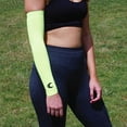 thumbnail image 2 of Cannon Sports Cooling Arm Sleeves for Men and Women, Breathable, Moisture-Wicking Sun Protection Clothing (Pair) (Neon-Green, Medium), 2 of 3