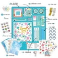 thumbnail image 2 of LQQBOX DIY Journal Kit, Gifts for Girls Age of 8 9 10 11 12 13 Years Old, Stationery Set, Scrapbook & Diary Supplies Set, Art Supplies for Teenage Girls, Birthday Gifts Ideas for Girls, Blue, 2 of 7