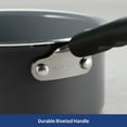 thumbnail image 3 of Tramontina PrimaWare 1 Quart Ceramic Steel Gray Open Sauce Pan, 3 of 5