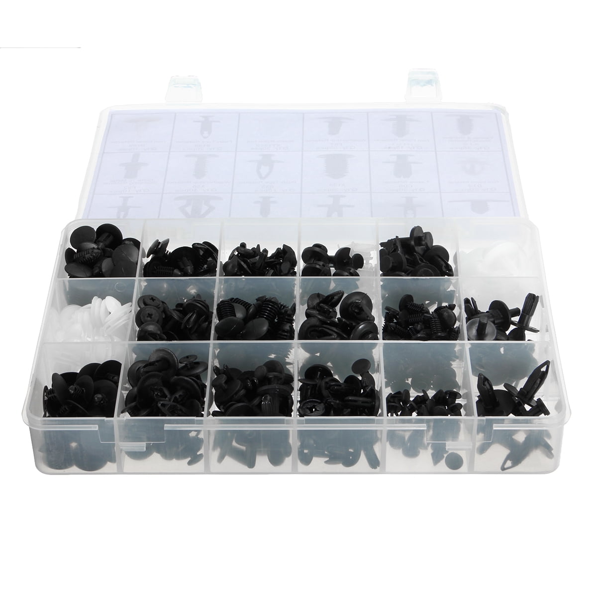 415pcs 18 Sizes Trim Clip Retainer Panel Bumper Fastener Kit Set For Ford
