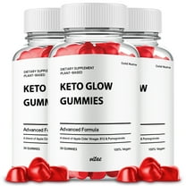 Keto Glow ACV Gummies Supplement, Premium Formula, All Natural Ingredients, 3 Month Supply (3 Pack)