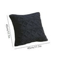 thumbnail image 3 of TerraHaven Plush Geometric 3D Pillow Cover, Soft Fuzzy Fabric, Removable Washable, 45x45cm, Decorative for Sofa Waist, 3 of 6